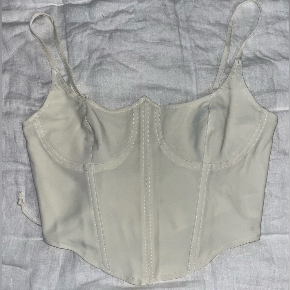 Urban Outfitters White Corset Top